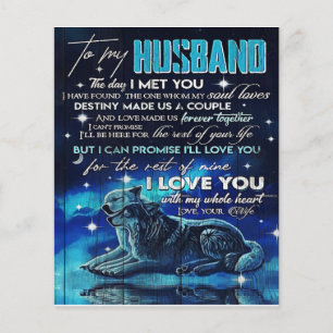 To My Husband Home Decor   Gift For Holiday Flyer