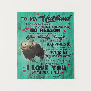 To My Husband   Home Decor   Gift For Man Tapestry