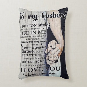 To my Husband House Decoration Gift Decorative Cushion