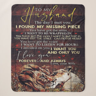To my Husband House Decoration Gift Sherpa Blanket