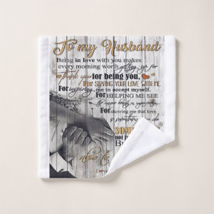 To my Husband House Decoration Gift Wash Cloth
