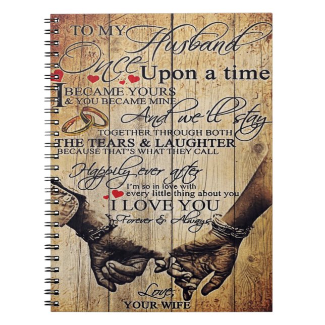 To My Husband Letter | Cute Present | Dad's Gift | Notebook (Front)