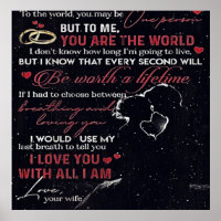 To My Husband Letter | Cute Present |