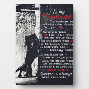 To My Husband Letter Cute Present To My Husband Plaque
