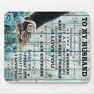 To My Husband Letter Lovely Gift For Husband Mouse Pad