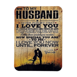 To My Husband Letter Lovely Gift For Man Magnet