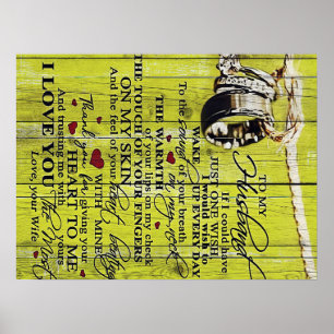 To My Husband Letter, Lovely Husband Letter Poster
