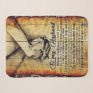 To My Husband Letter, Lovely Quotes Gift Sherpa Blanket