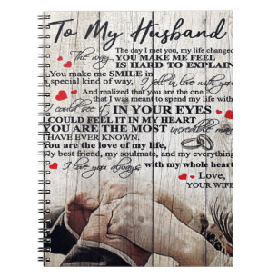To My Husband Letter New Home Decor Notebook