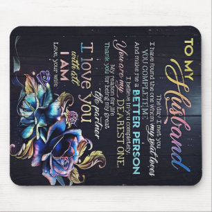 To My Husband Letter, To My Husband Gift Mouse Pad