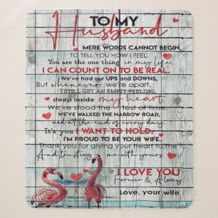 To my Husband   Lovely Husband Gift Sherpa Blanket