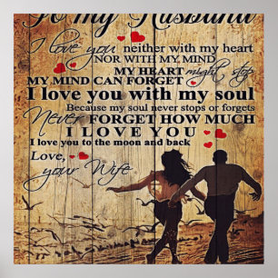 To my Husband Loving Poster
