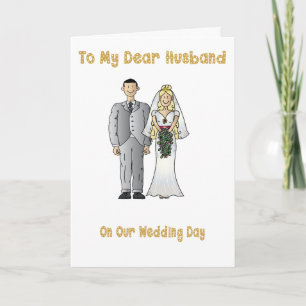 To my husband on our wedding day card