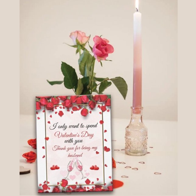 To My Husband On Valentine's Day  Holiday Card (Creator Uploaded)