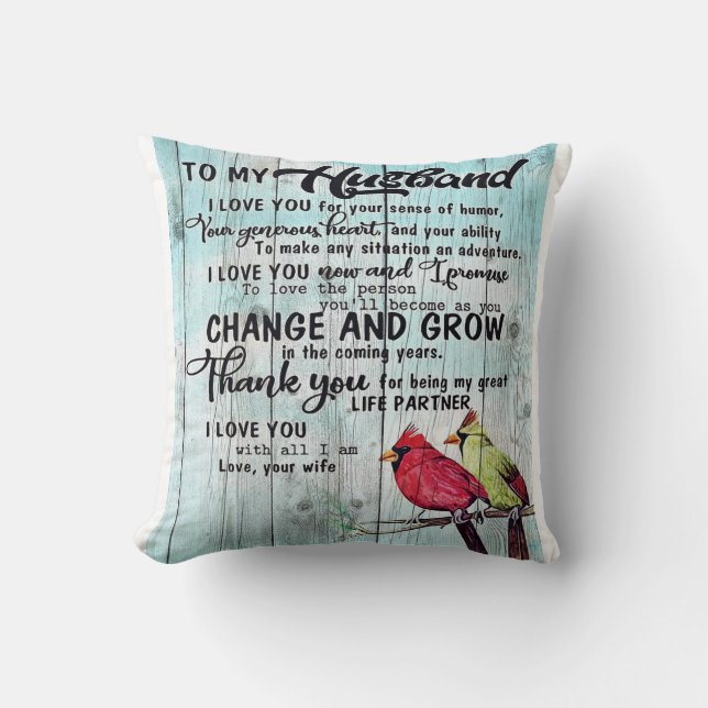 To my Husband | Perfect Gift For Husband Cushion (Front)