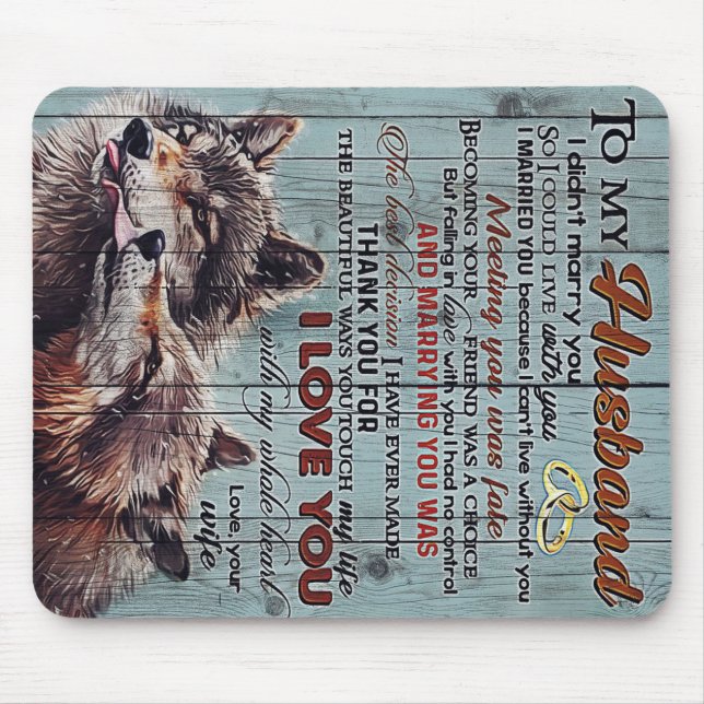 To my Husband | Perfect Gift For Husband Mouse Pad (Front)