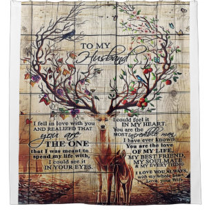 To my Husband Perfect Gift For Husband Shower Curtain