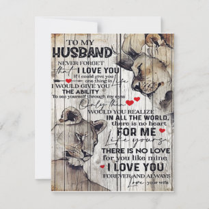 To My Husband Present New Home Gift Best Gift Invitation