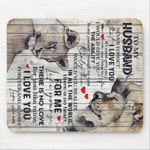 To My Husband Present New Home Gift Best Gift Mouse Pad