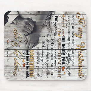 To my Husband To My Husband Letter Cute Present Mouse Pad