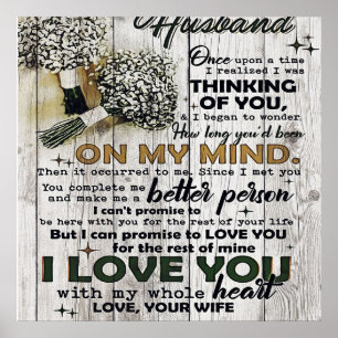 To my Husband To My Husband Love Quotes To Him Poster