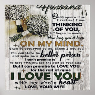 To my Husband  To My Husband   Love Quotes To Him Poster