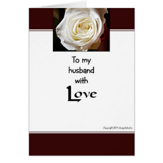 To my husband with love cards