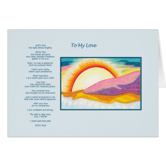To My Love Card (Front Horizontal)
