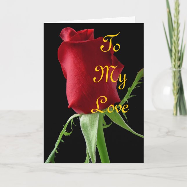 To My Love Card (Front)