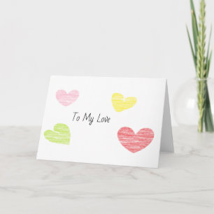 To my love holiday card