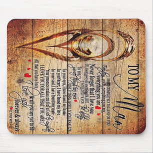 To My Love My Husband Present Cute Quotes Gift Mouse Pad