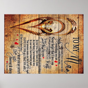 To My Love   My Husband Present   Cute Quotes Gift Poster