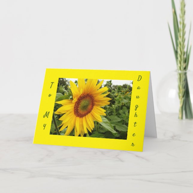 TO MY LOVING *DAUGHTER*-HAPPY BIRTHDAY CARD (Front)