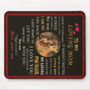 To My Loving Mum From Son Mouse Pad