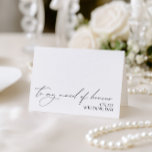 "To My Maid of Honour On My Wedding Day" Card<br><div class="desc">Check the "Logo & Independent Creator Mark" field and tick the box if you do not want the logo to appear on the card. Designed to coordinate with for the «Chloe» Wedding Invitation Collection. View the collection link on this page to see all of the matching items in this beautiful...</div>