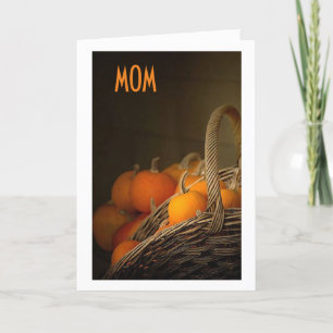 TO MY MOM AT THANKSGIVING=GRATEFUL FOR YOU HOLIDAY CARD