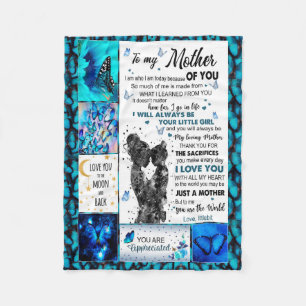 to my mom blanket from Son,cross Blanket Gift