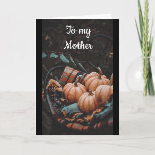 TO MY **MOTHER** AT THANKSGIVING HOLIDAY CARD