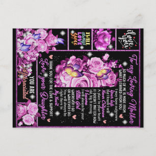 To My Mother Birthday Gift, Love Mum Gift Idea Postcard
