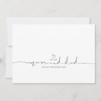 To My Mum and Dad on My Wedding Day