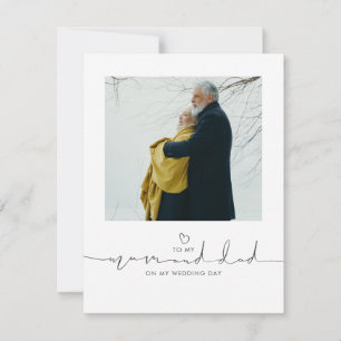 To My Mum and Dad On My Wedding Day Message Photo