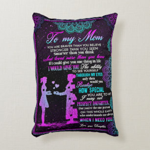 To My Mum And Daughter Gift, Mummy Gift Idea Decorative Cushion