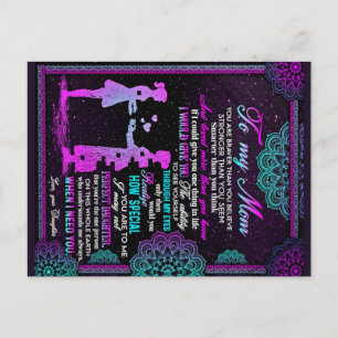 To My Mum And Daughter Gift, Mummy Gift Idea Postcard