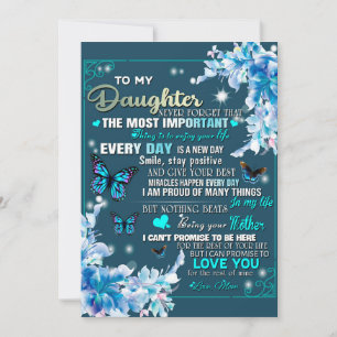 To My Mum Gift,Daughter And Mum,Butterfly Lovers Holiday Card