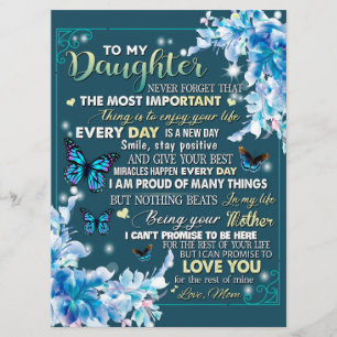 To My Mum Gift,Daughter And Mum,Butterfly Lovers Menu