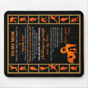To My Mum Gift, Mum And Son, Ice Hockey Mum Mouse Pad