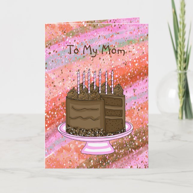 To My Mum | Happy Birthday   Card (Front)