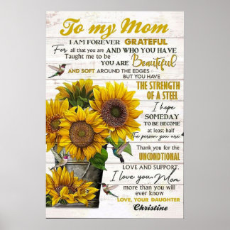 to my mum, mothers day gifts poster