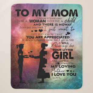 To My Mum Present New Apartment Decor Sherpa Blanket