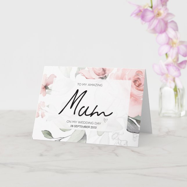 To My Mum Wedding Thank You For Brides Mother Card (Orchid)